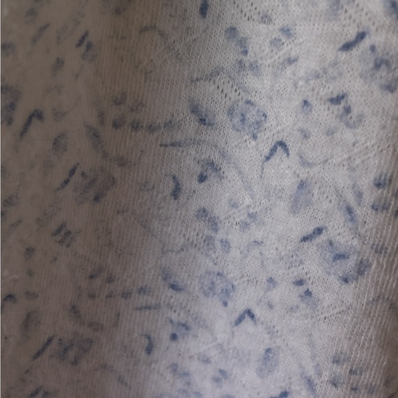 CHRISTIAN DIOR Oh-So-Soft Blue & White Cottagecore Nightgown EUC Size S ? - Picture 7 of 8